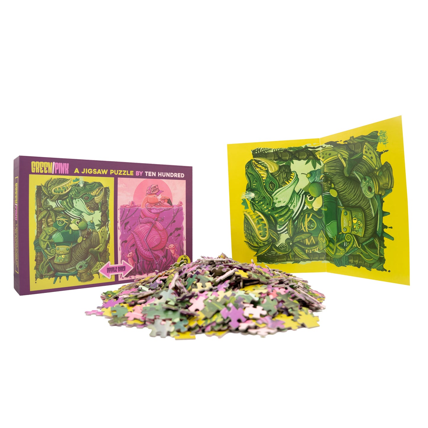 Pink/Green Jigsaw Puzzle