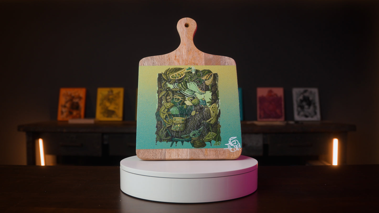 "Green Rhino" Cutting Board