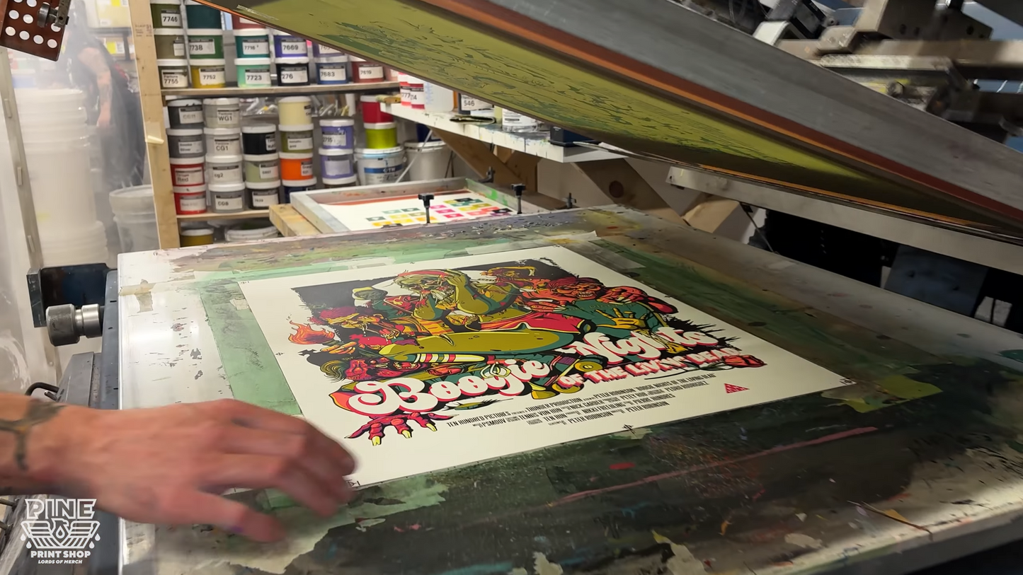 "Boogie Nights of the Living Dead" - 18" x 24" - Limited Edition Silk Screen Print