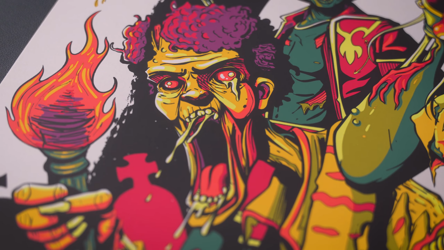 "Boogie Nights of the Living Dead" - 18" x 24" - Limited Edition Silk Screen Print