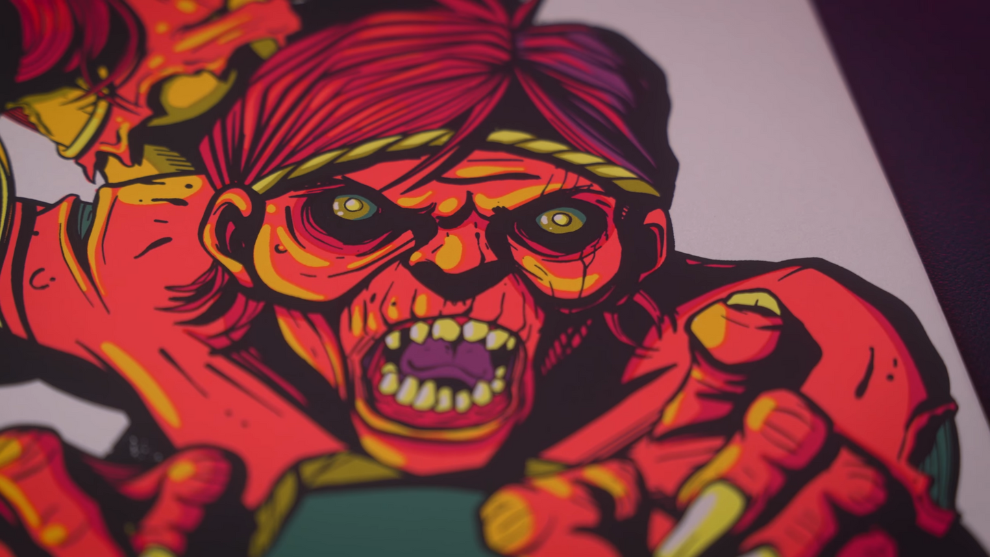 "Boogie Nights of the Living Dead" - 18" x 24" - Limited Edition Silk Screen Print