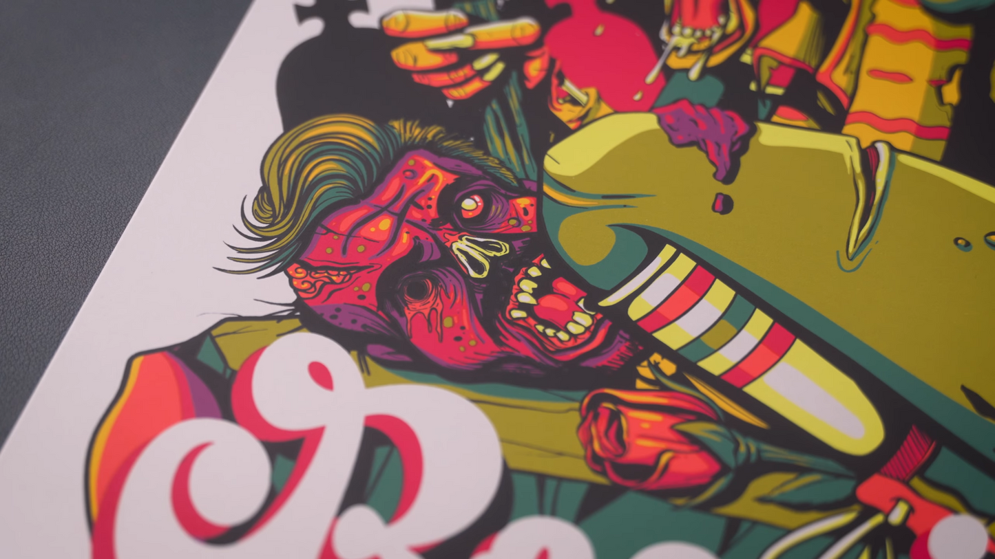 "Boogie Nights of the Living Dead" - 18" x 24" - Limited Edition Silk Screen Print