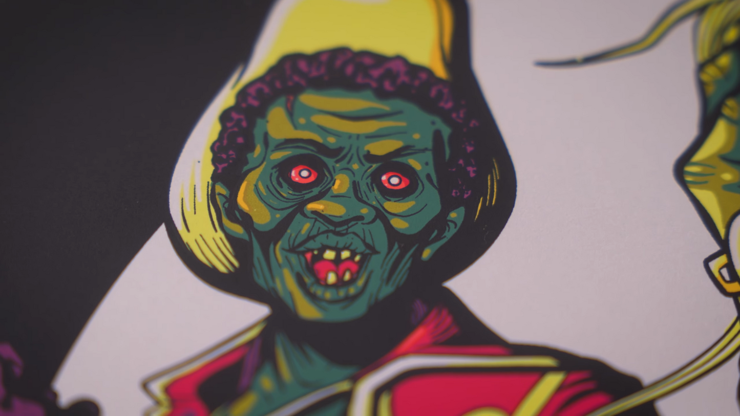 "Boogie Nights of the Living Dead" - 18" x 24" - Limited Edition Silk Screen Print