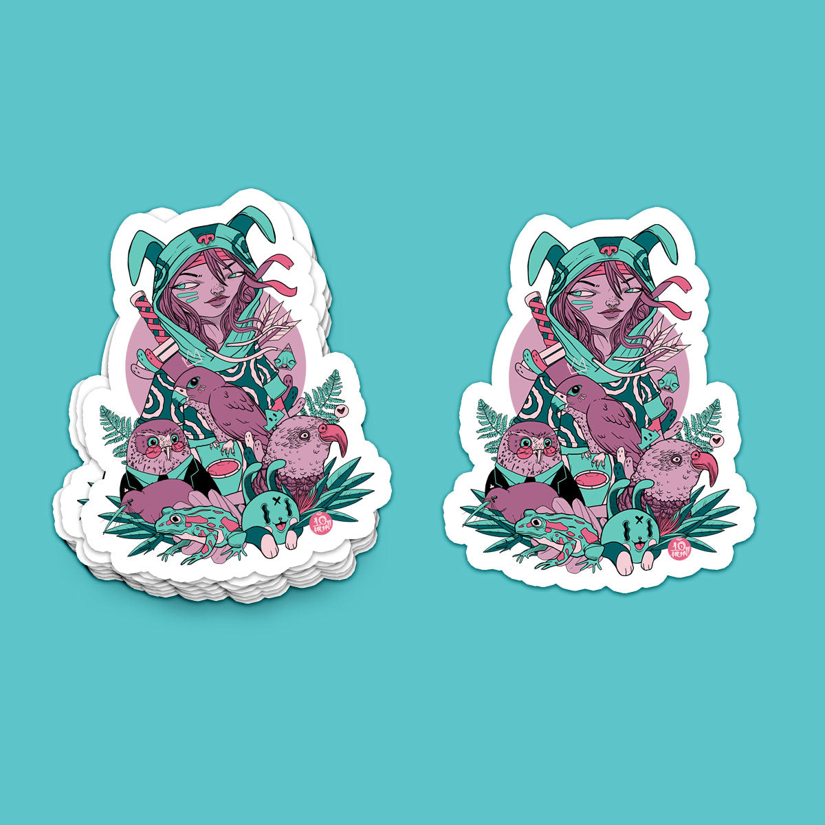 Jungle Spirit - Kiss Cut Sticker - 3"
