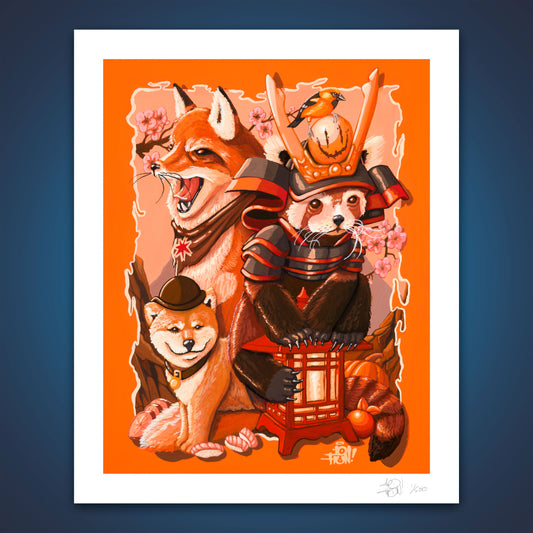 "Orange Fuzz" - Limited Edition Giclee Prints