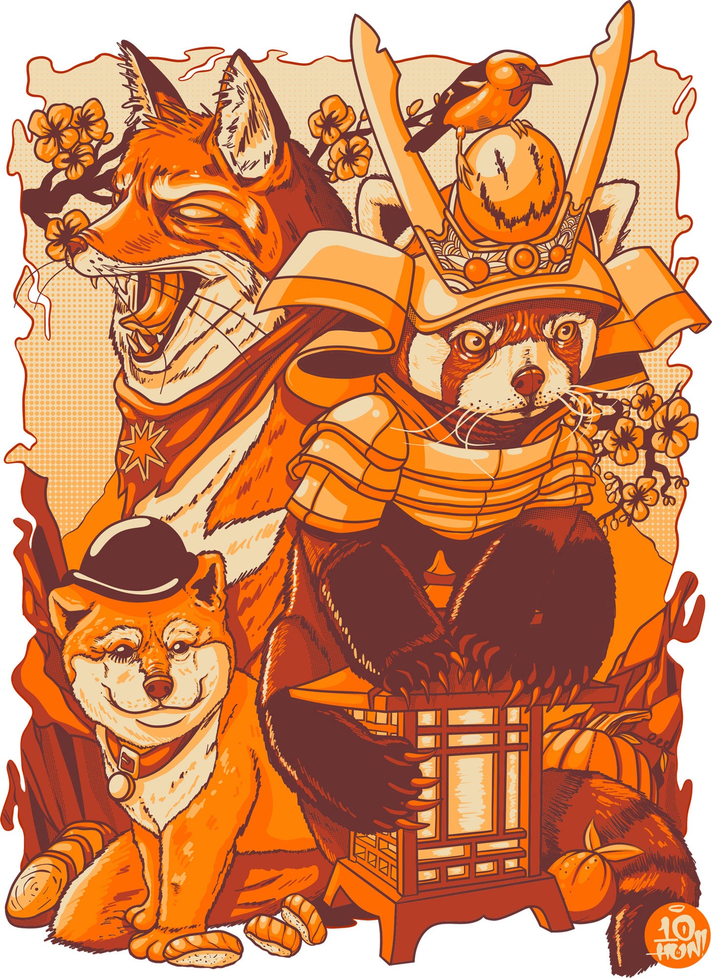 "Orange Fuzz" - T Shirt