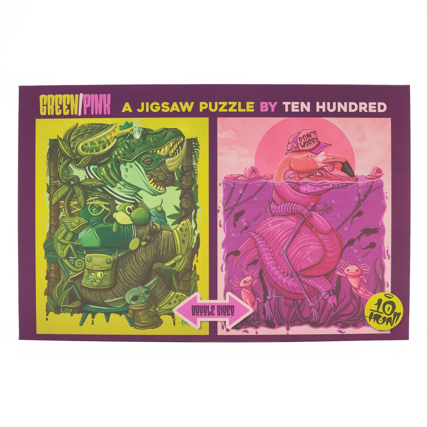 Pink/Green Jigsaw Puzzle