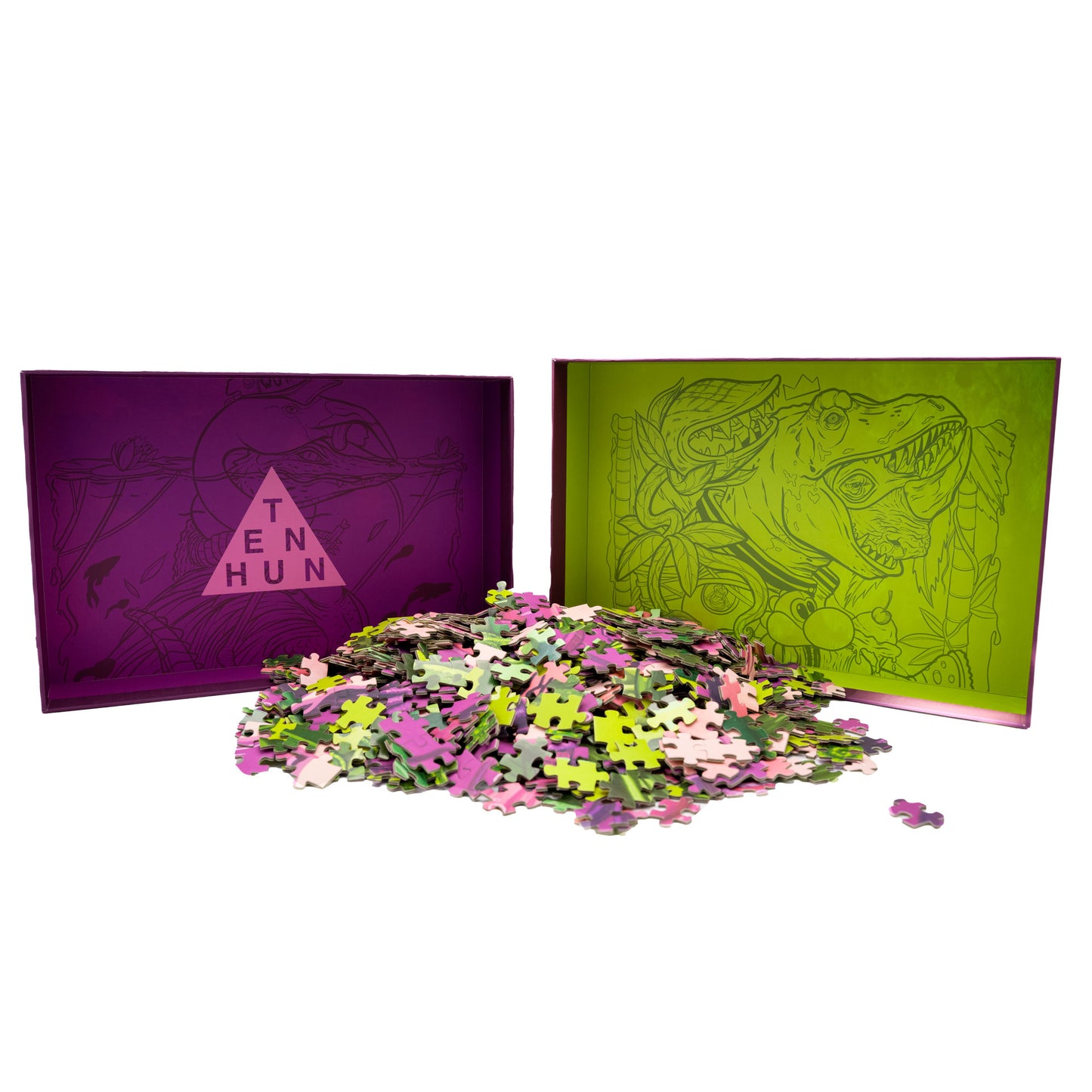 Pink/Green Jigsaw Puzzle